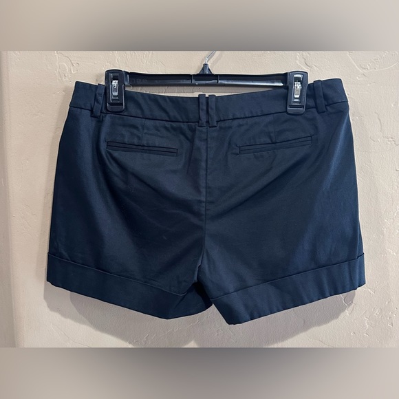 Mossimo Women's Black Cotton Stretch Cuffed Chino Short Shorts Size 8 - Picture 11 of 12